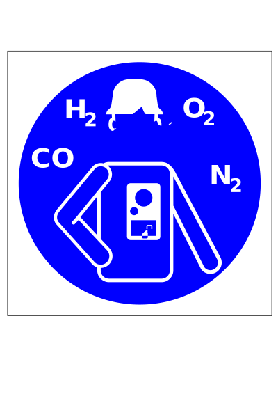 Safety Sign Always Use Oxygen Analyzer clipart