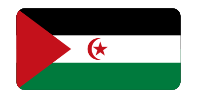 Sahrawi Arab Democratic Republic flag (bevelled) clipart