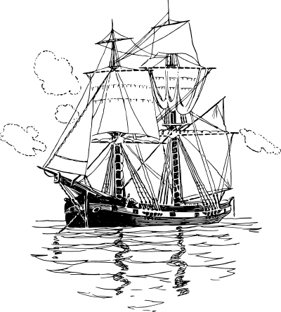 Sailboat 1 clipart