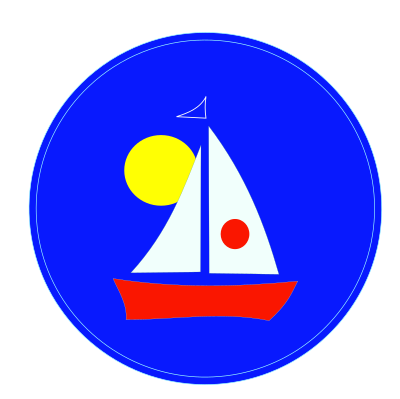 Sailboat and Sun clipart