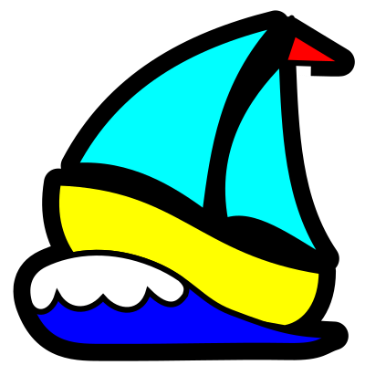 Sailboat icon clipart