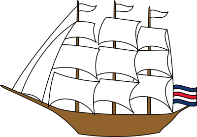 Sailing ship 10 clipart