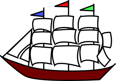 Sailing ship 11 clipart