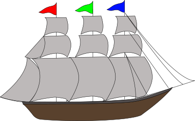 Sailing ship 14 clipart