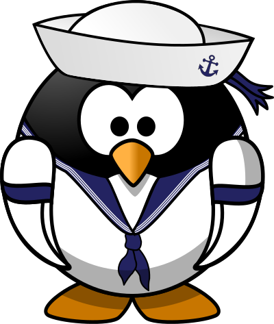 Sailor penguin clipart
