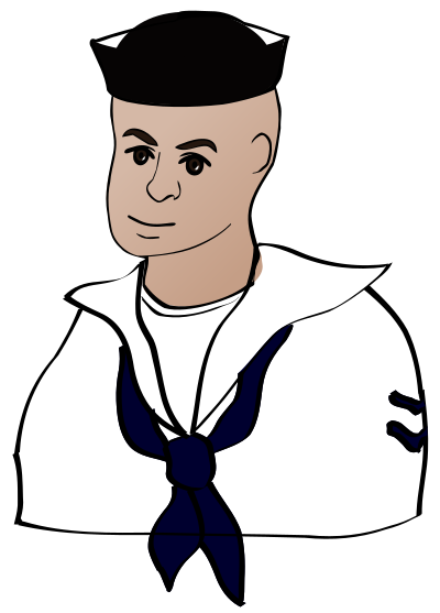 Sailor with a Face clipart