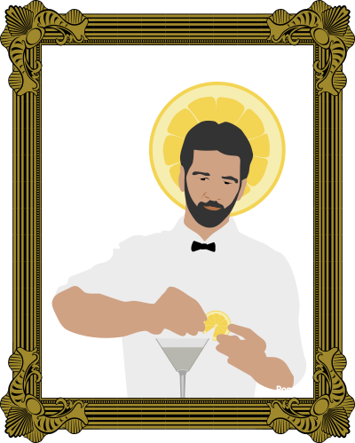 Saint Bartender by Rones clipart