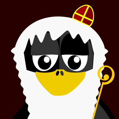 Saint Fun Penguin clipart