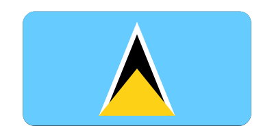 Saint Lucia flag (bevelled) clipart