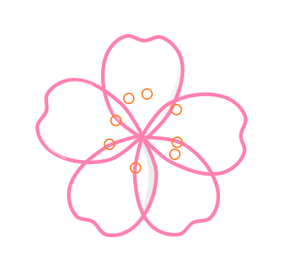 Sakura flower clipart