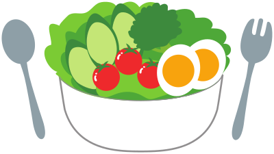 Salad with fresh tomatoes, cucumber and eggs clipart