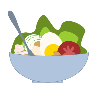 Salade composée clipart