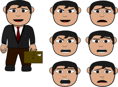 Salary Man clipart
