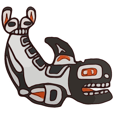 Salish Design Whale clipart