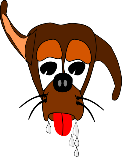 Salivating Dog clipart