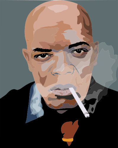 Samuel Jackson Portrait clipart