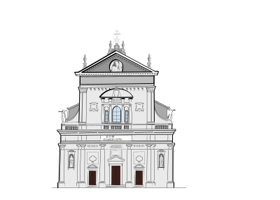San Rocco church in Miasino clipart