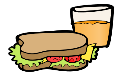 Sandwich and Drink clipart