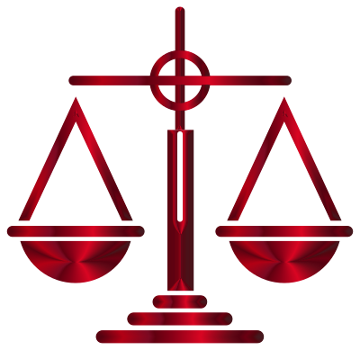Sanguine Scales Of Justice Icon clipart