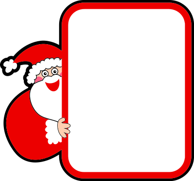 Santa Claus Sign clipart