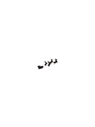 Santa claus sledge clipart