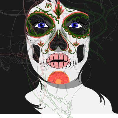 Santa muerte clipart