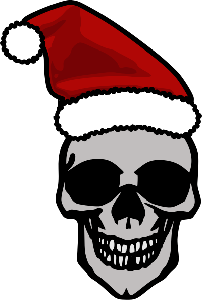 Santa Skull clipart