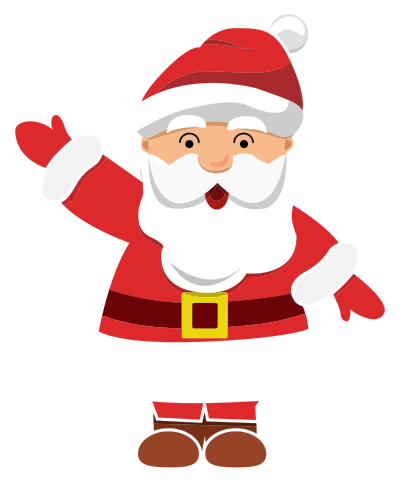 Santa Waving clipart