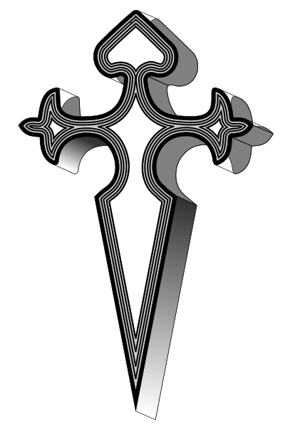 Santiago cross clipart