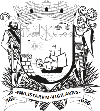 São Sebastião Blazon Black and White clipart