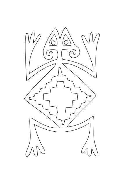 Sapo cancionero clipart