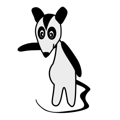 Sarigue amigo clipart