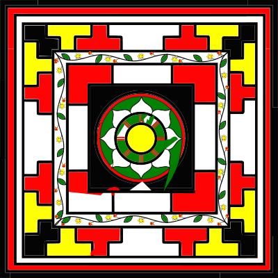 Sarvatobhadra Mandala (All Auspicious Mandala) clipart