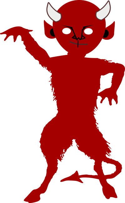 Satan Standing clipart