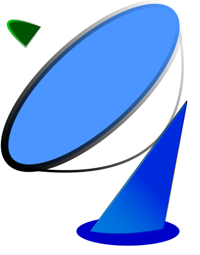 Satellite dish zazou sh 02r clipart