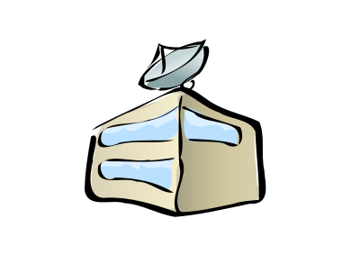 Satellite hub zazou clipart