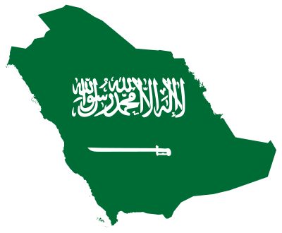 Saudi Arabia Map Flag clipart
