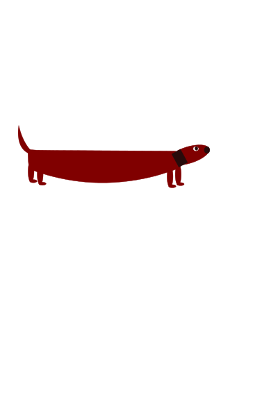 Sausage dog clipart
