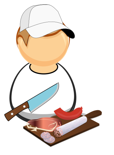Sausage / salami maker clipart