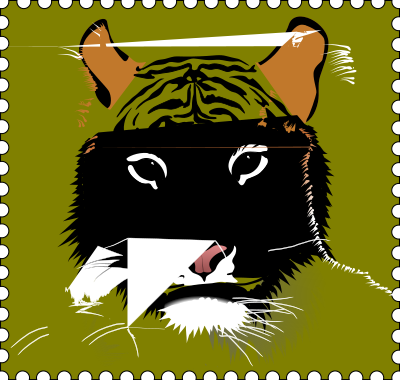 Save Vanishing Species Stamp clipart
