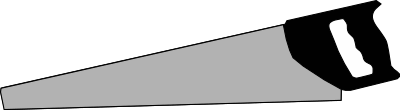 Saw (silhouette) clipart