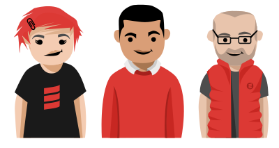 Scala software developer character set clipart