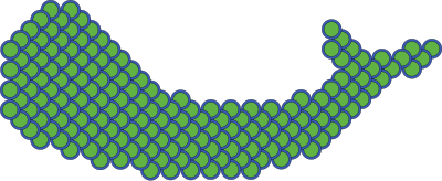 Scales flattened onto fish clipart
