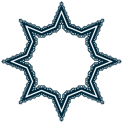 Scallop Frame Extrapolated 11 clipart