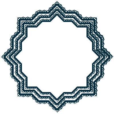 Scallop Frame Extrapolated 18 clipart