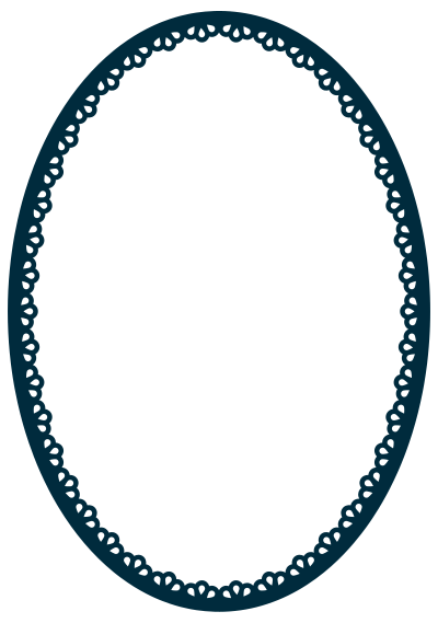 Scallop Frame Extrapolated 2 clipart