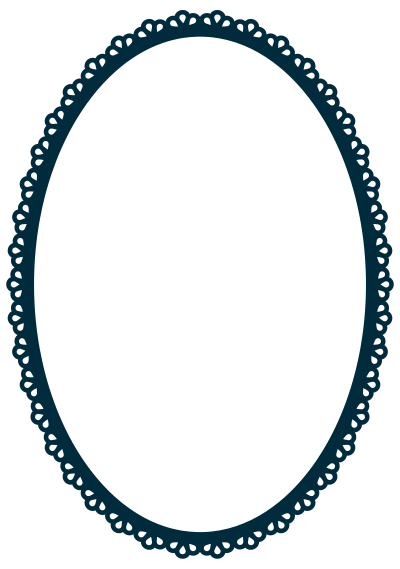 Scallop Frame Extrapolated 2 Variation 2 clipart