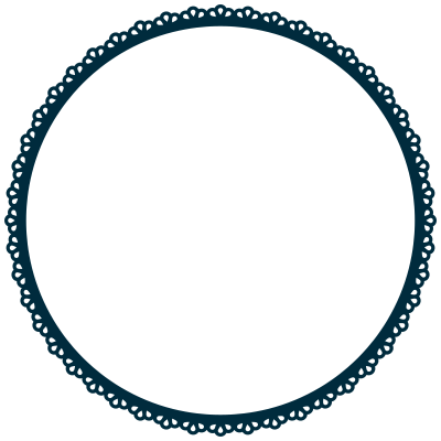 Scallop Frame Extrapolated clipart