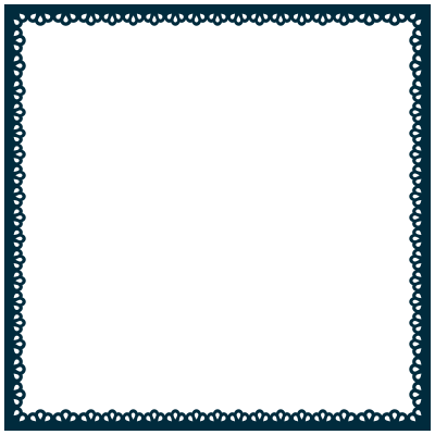 Scallop Frame Extrapolated 3 clipart