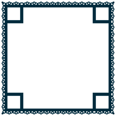 Scallop Frame Extrapolated 7 clipart